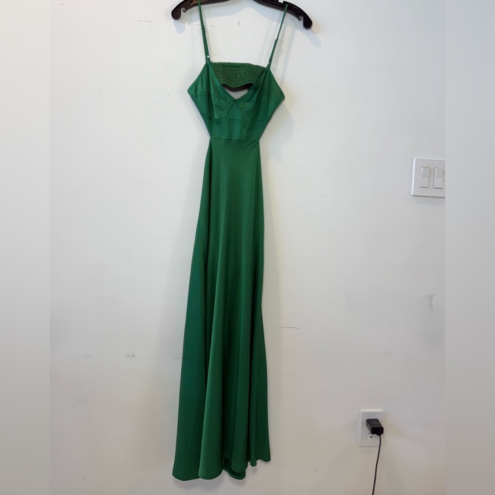 ALC Green Spaghetti Strap Gown for Prom